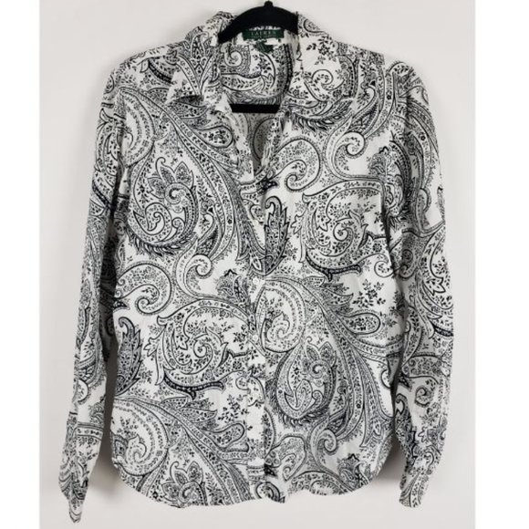 ralph lauren paisley shirt